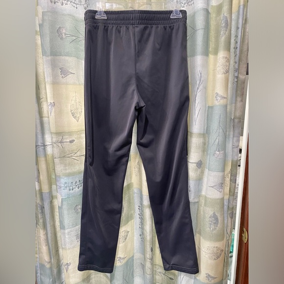 Men's Tek Gear workout pants. Gray with black side stripes. Size small. - Picture 2 of 6